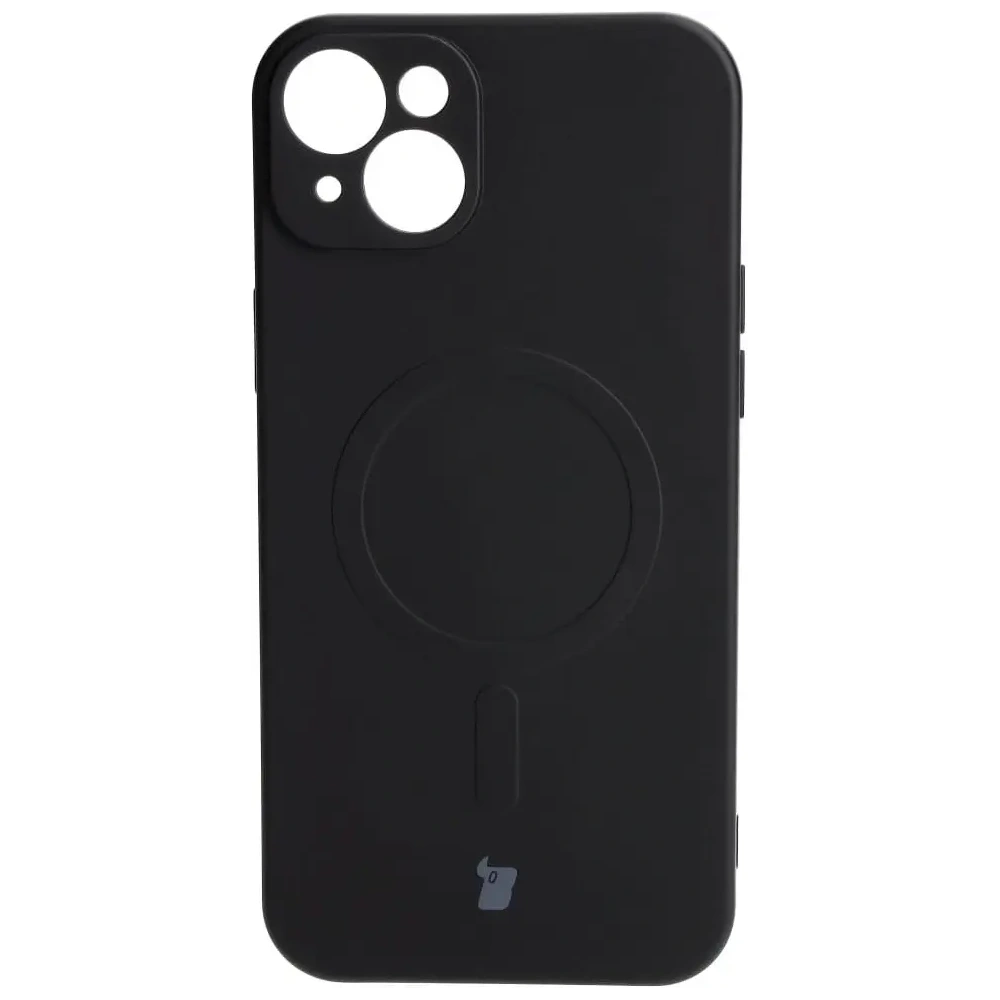Hurtownia GSM - Etui silikonové s magnetickým kroužkem Bizon Case Silicone Magnetic pro Apple iPhone 15 Plus černé - BIZ3422 - {ean13} - Hurt