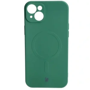 Hurtownia GSM - Caz de silicon Bizon Magnetic Apple iPhone 15 Plus verde închis - BIZ3425 - {ean13} - Hurt