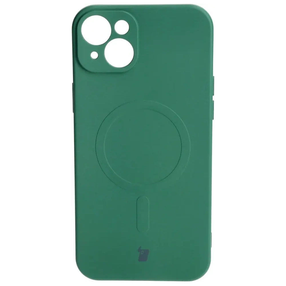 Hurtownia GSM - Caz de silicon Bizon Magnetic Apple iPhone 15 Plus verde închis - BIZ3425 - {ean13} - Hurt