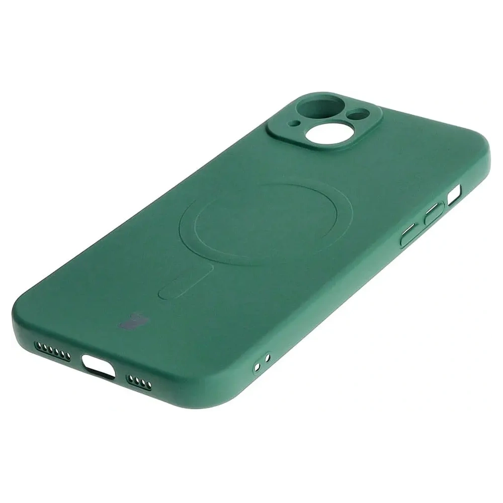 Hurtownia GSM - Caz de silicon Bizon Magnetic Apple iPhone 15 Plus verde închis - BIZ3425 - {ean13} - Hurt