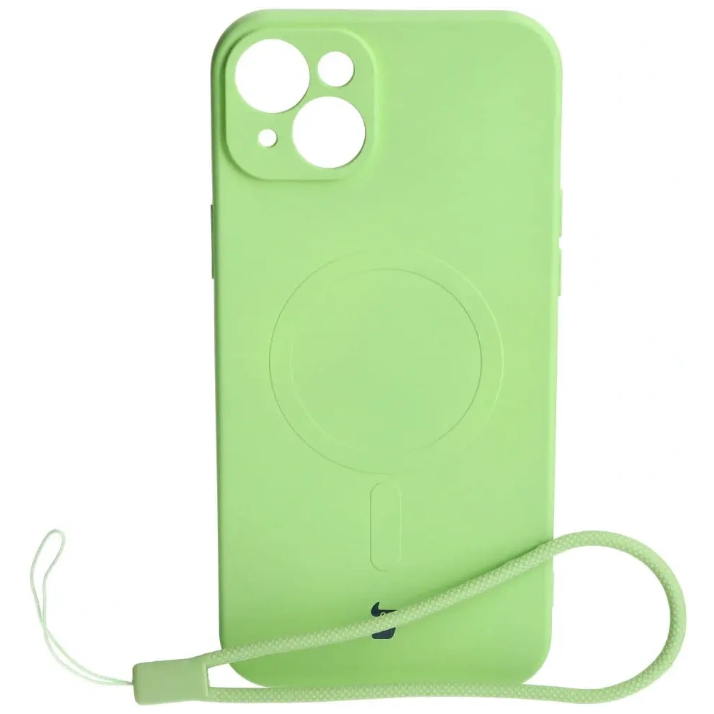 Hurtownia GSM - Bizon Case Silicone Magnetic Apple iPhone 15 Plus verde deschis - BIZ3426 - {ean13} - Hurt