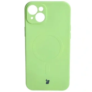 Hurtownia GSM - Bizon Case Silicone Magnetic Apple iPhone 15 Plus verde deschis - BIZ3426 - {ean13} - Hurt