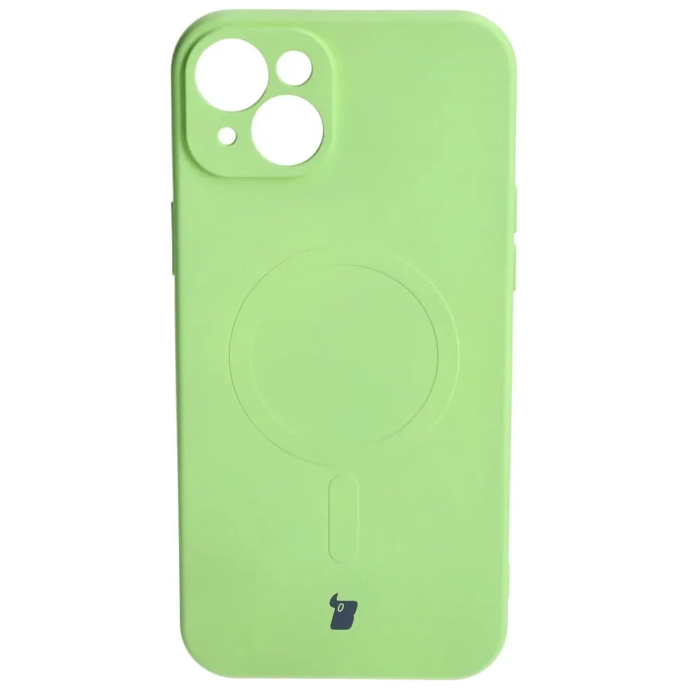 Wholesale Bizon Case Silicone Magnetic Apple iPhone 15 Plus light green - BIZ3426 - {ean13} - Hurt