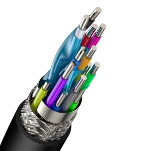 Kabel Baseus Cafule 4KHDMI do 4KHDMI 1m Czarny