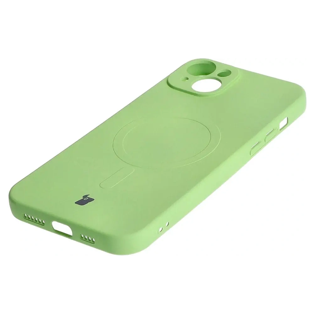 Wholesale Bizon Case Silicone Magnetic Apple iPhone 15 Plus light green - BIZ3426 - {ean13} - Hurt