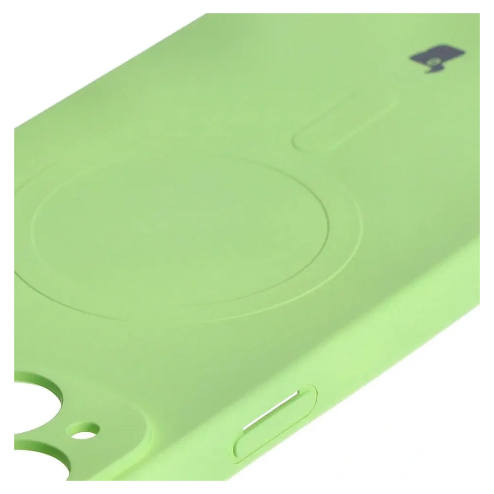 Hurtownia GSM - Bizon Case Silicone Magnetic Apple iPhone 15 Plus verde deschis - BIZ3426 - {ean13} - Hurt