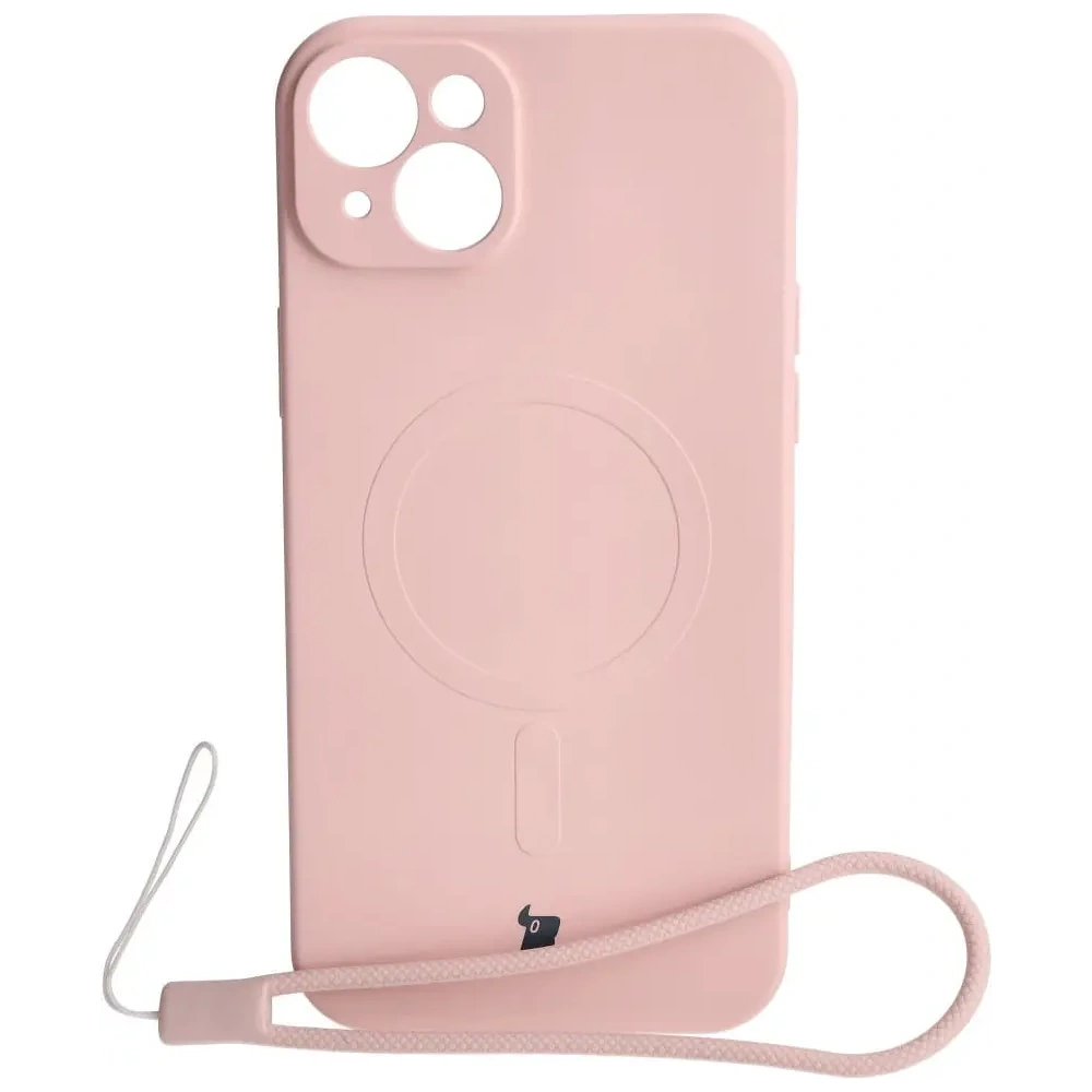 Hurtownia GSM - Bizon Caz Silicon Magnetic Apple iPhone 15 Plus roz deschis - BIZ3427 - {ean13} - Hurt