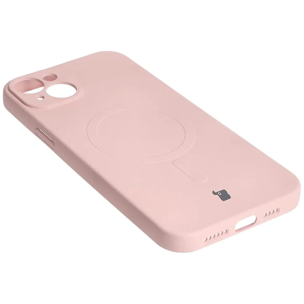 Hurtownia GSM - Bizon Caz Silicon Magnetic Apple iPhone 15 Plus roz deschis - BIZ3427 - {ean13} - Hurt