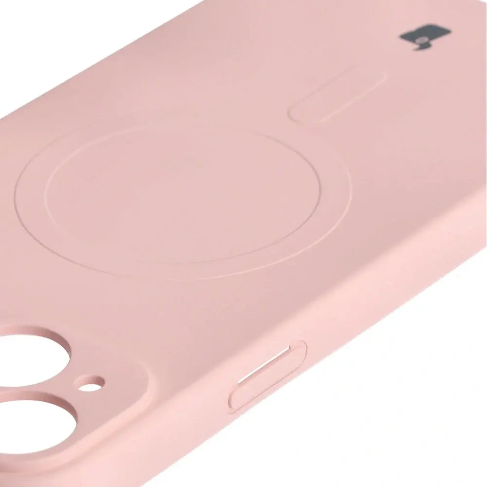 Hurtownia GSM - Bizon Caz Silicon Magnetic Apple iPhone 15 Plus roz deschis - BIZ3427 - {ean13} - Hurt