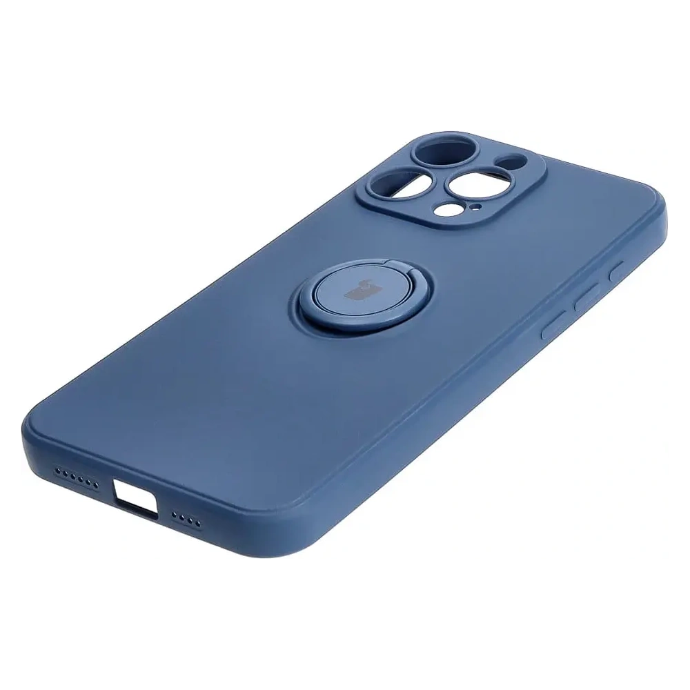 Hurtownia GSM - Etui Bizon Case Silicone Ring Sq do Apple iPhone 15 Pro Max tmavě modré - BIZ3429 - {ean13} - Hurt