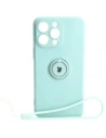 Hurtownia GSM - Bizon Case Silicone Ring Sq Apple iPhone 15 Pro Max turcoaz - BIZ3430 - {ean13} - Hurt