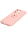 Hurtownia GSM - Bizon Case Silicone Ring Sq Apple iPhone 15 Pro Max roz deschis - BIZ3432 - {ean13} - Hurt