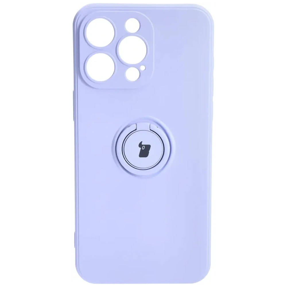 Hurtownia GSM - Bizon Case Silicon Ring Sq Apple iPhone 15 Pro Max violet deschis - BIZ3433 - {ean13} - Hurt
