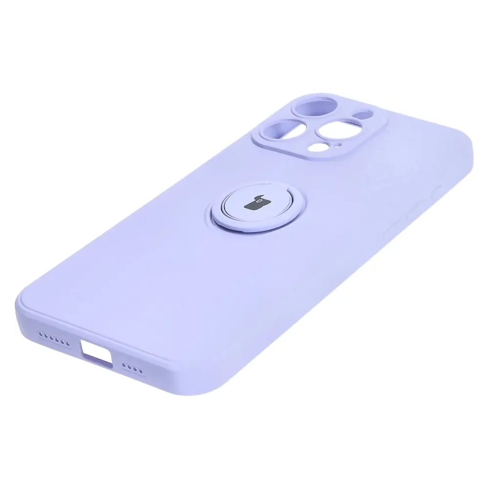 Hurtownia GSM - Bizon Case Silicon Ring Sq Apple iPhone 15 Pro Max violet deschis - BIZ3433 - {ean13} - Hurt