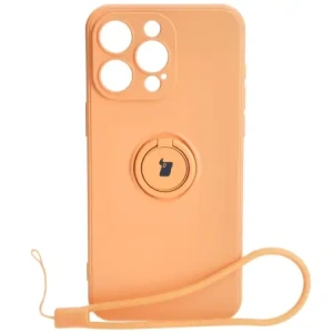 Hurtownia GSM - Bizon Case Silikonring Sq Apple iPhone 15 Pro Max orange - BIZ3434 - {ean13} - Hurt