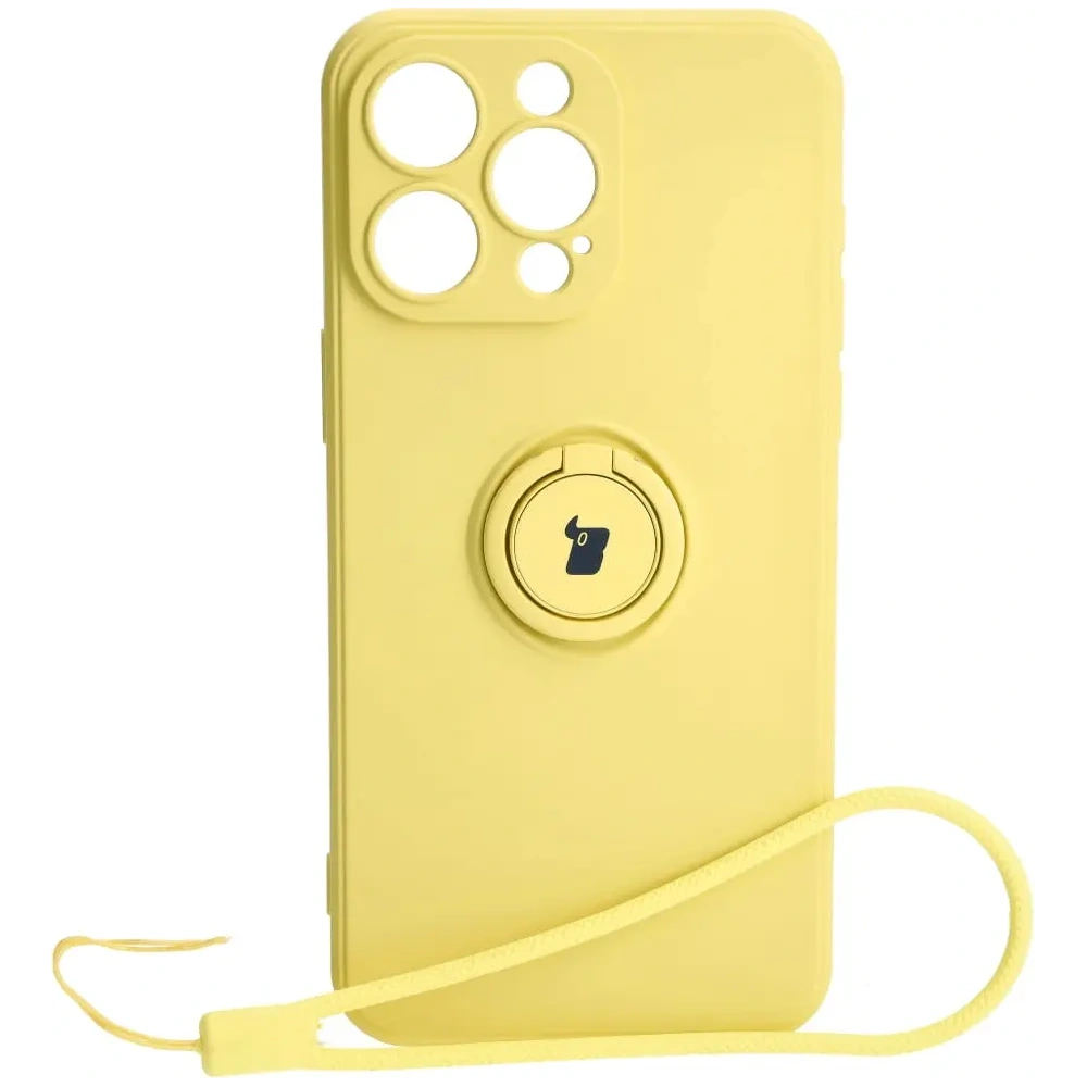 Hurtownia GSM - Bizon Case Silikonring Sq Apple iPhone 15 Pro Max gelb - BIZ3436 - {ean13} - Hurt