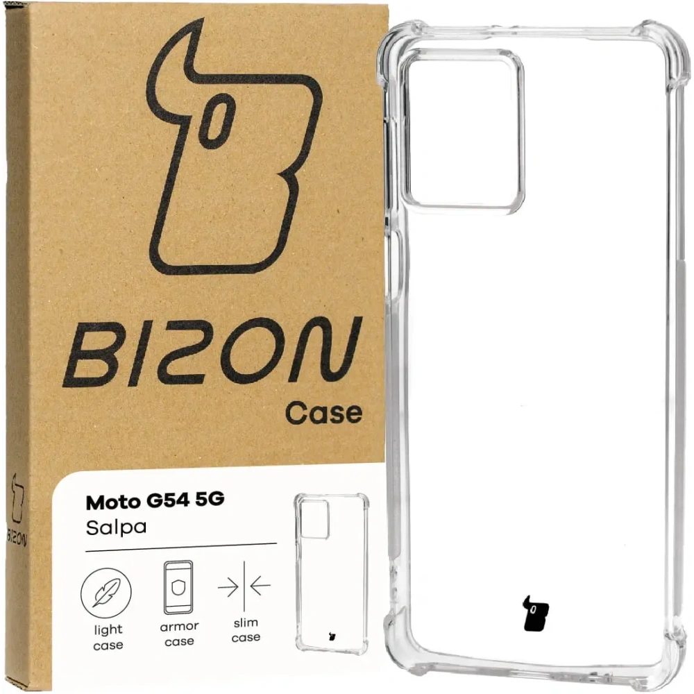 Hurtownia GSM - Bizon Case Salpa Motorola Moto G54 5G átlátszó - BIZ3441 - {ean13} - Hurt