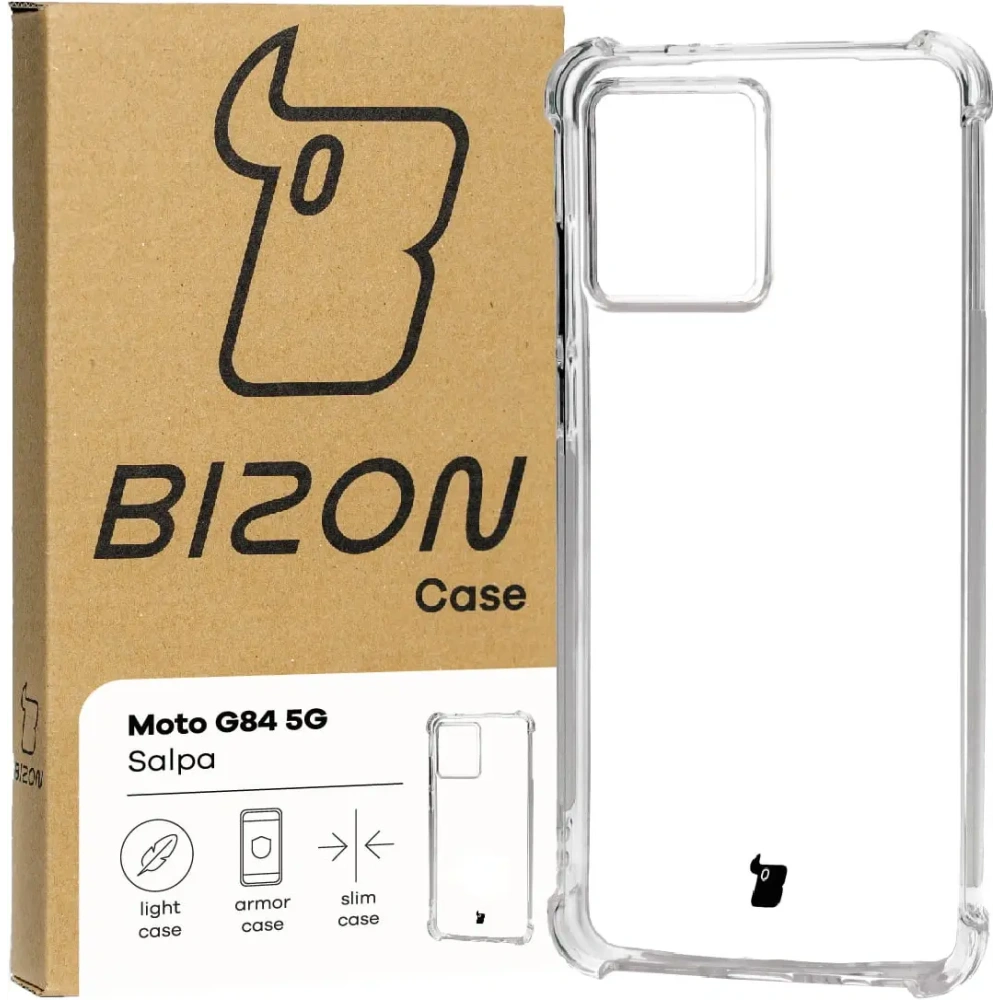 Hurtownia GSM - Elastický obal Bizon Case Salpa pro Motorola Moto G84 5G průhledný - BIZ3442 - {ean13} - Hurt