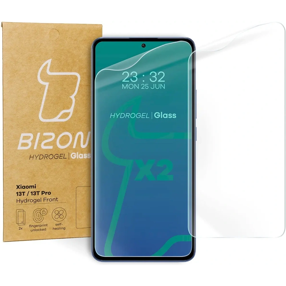 Hurtownia GSM - Bizon Glass Hydrogel Front Xiaomi 13T / 13T Pro [2 PACHET] - BIZ3449 - {ean13} - Hurt