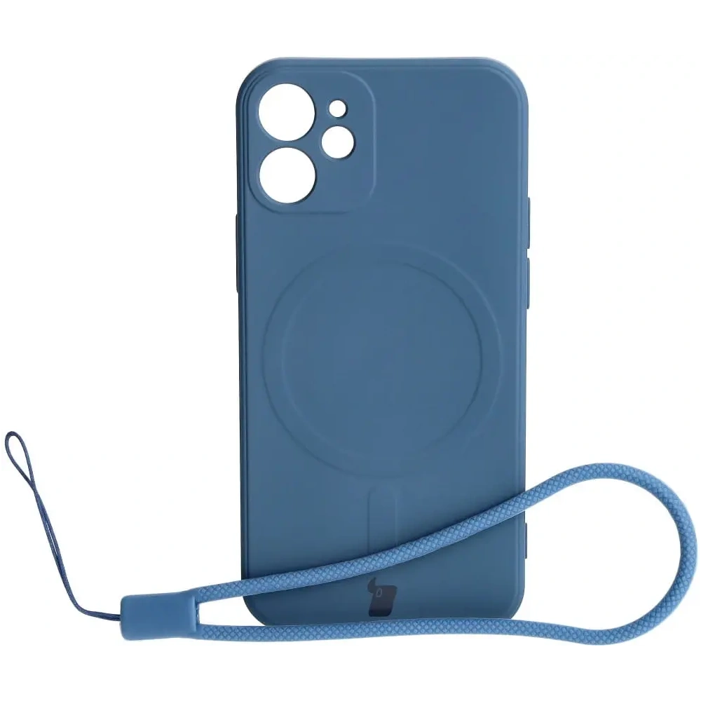 Hurtownia GSM - Bizon Case Silicone MagSafe Sq Apple iPhone 12 Mini tengerészkék - BIZ3451 - {ean13} - Hurt