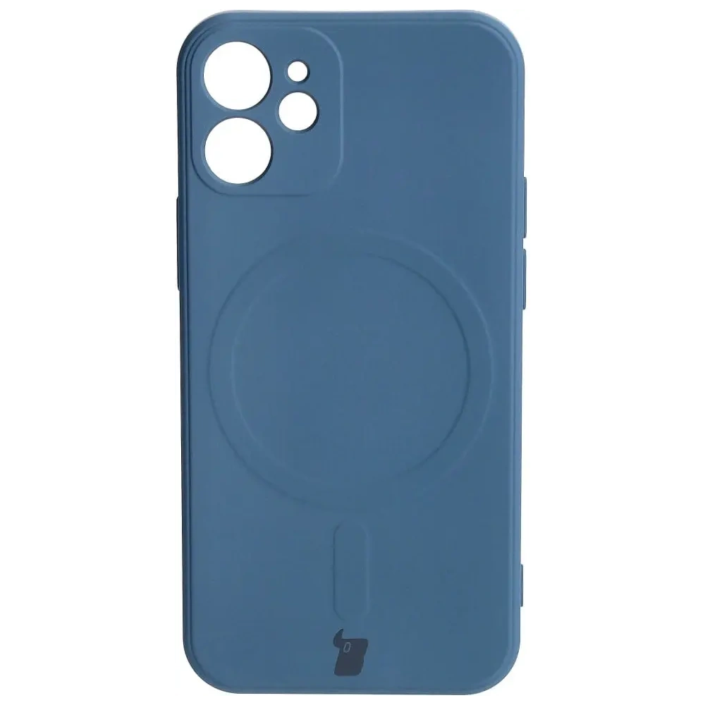 Hurtownia GSM - Bizon Case Silicone MagSafe Sq Apple iPhone 12 Mini tengerészkék - BIZ3451 - {ean13} - Hurt