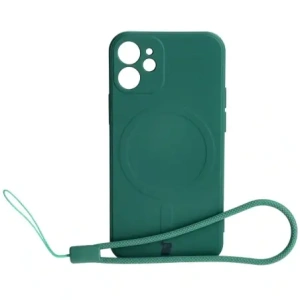 Hurtownia GSM - Bizon Case Silicone MagSafe Sq Apple iPhone 12 Mini sötétzöld - BIZ3452 - {ean13} - Hurt
