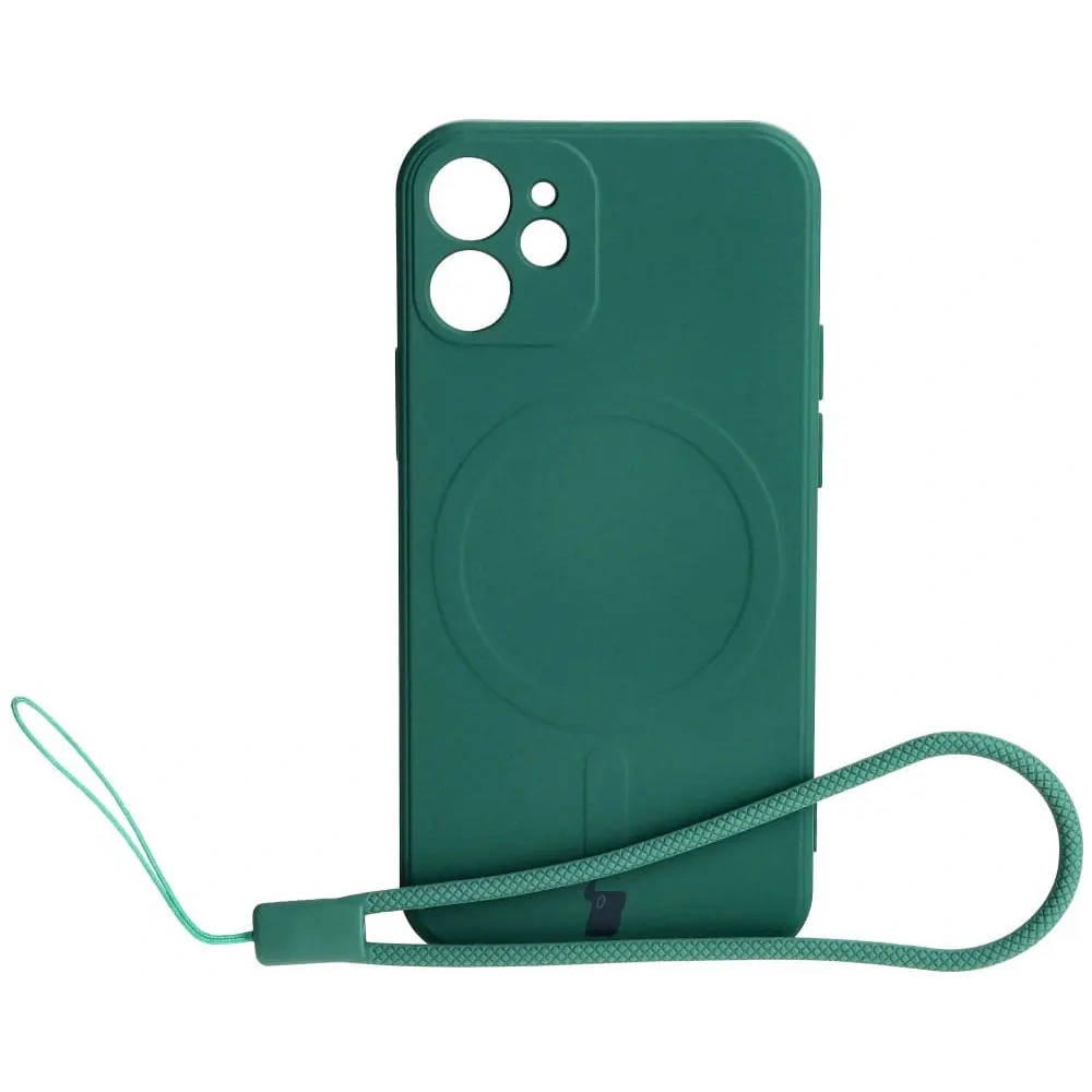 Hurtownia GSM - Bizon Case Silicone MagSafe Sq Apple iPhone 12 Mini dunkelgrün - BIZ3452 - {ean13} - Hurt