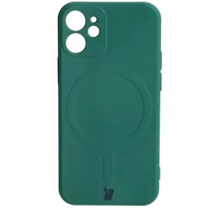 Hurtownia GSM - Bizon Case Silicone MagSafe Sq Apple iPhone 12 Mini verde închis - BIZ3452 - {ean13} - Hurt