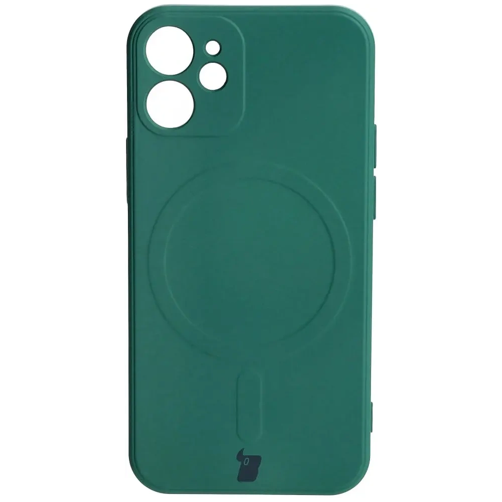 Hurtownia GSM - Bizon Case Silicone MagSafe Sq Apple iPhone 12 Mini sötétzöld - BIZ3452 - {ean13} - Hurt