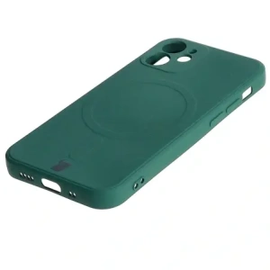 Hurtownia GSM - Bizon Case Silicone MagSafe Sq Apple iPhone 12 Mini verde închis - BIZ3452 - {ean13} - Hurt