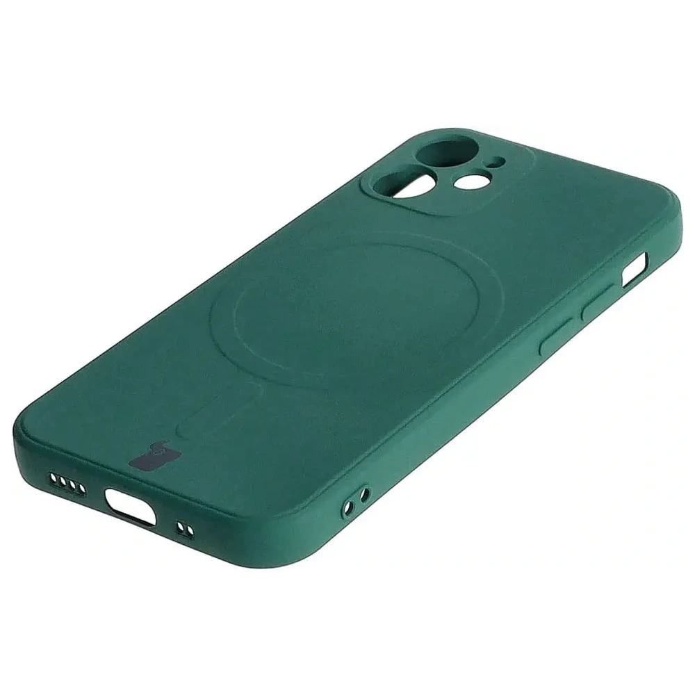 Hurtownia GSM - Bizon Case Silicone MagSafe Sq Apple iPhone 12 Mini sötétzöld - BIZ3452 - {ean13} - Hurt
