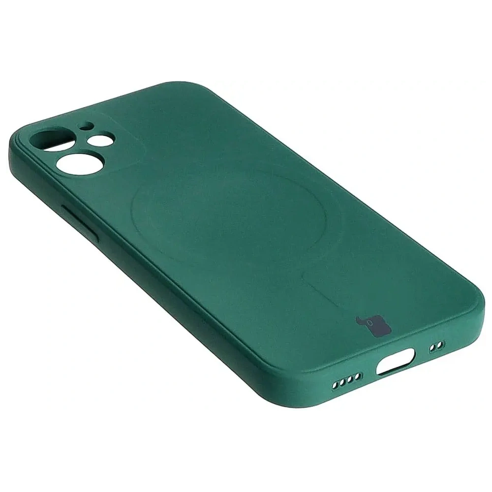 Hurtownia GSM - Bizon Case Silicone MagSafe Sq Apple iPhone 12 Mini sötétzöld - BIZ3452 - {ean13} - Hurt