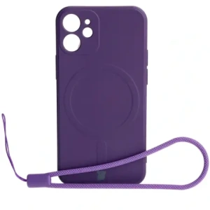 Hurtownia GSM - Bizon Case Silicone MagSafe Sq Apple iPhone 12 Mini szilva - BIZ3453 - {ean13} - Hurt