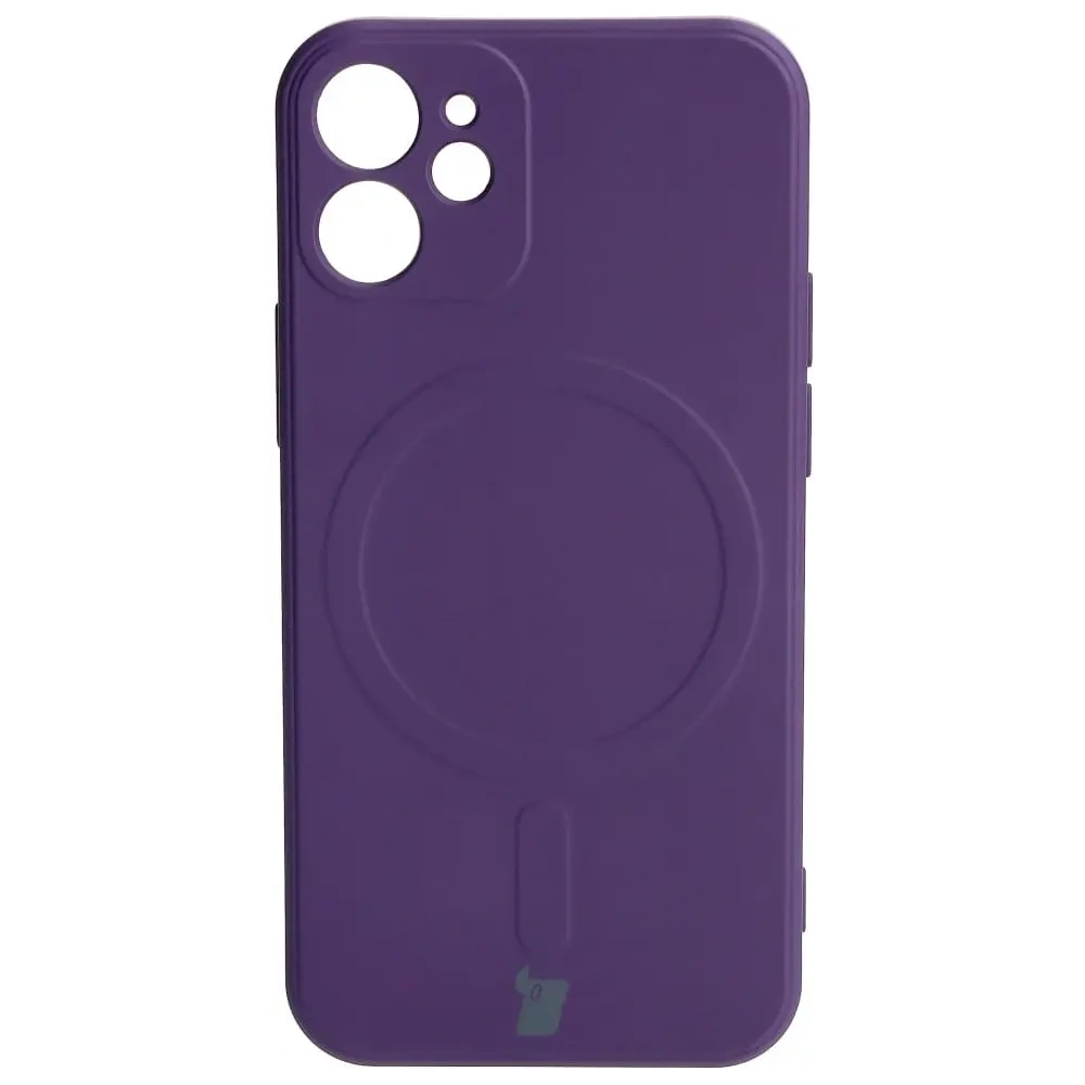 Hurtownia GSM - Bizon Case Silicone MagSafe Sq Apple iPhone 12 Mini szilva - BIZ3453 - {ean13} - Hurt