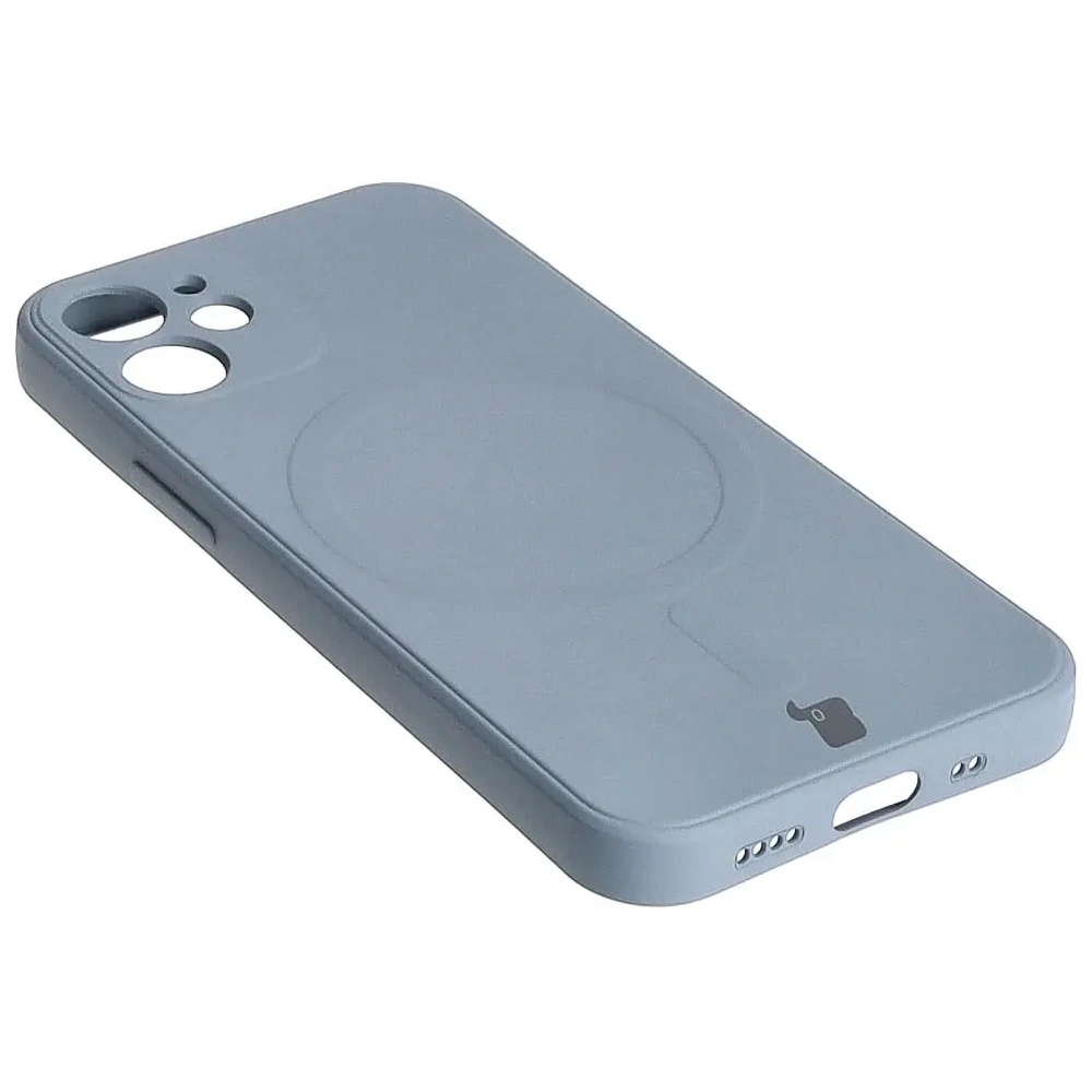 Hurtownia GSM - Etui Bizon Case Silicone MagSafe Sq do Apple iPhone 12 Mini šedé - BIZ3454 - {ean13} - Hurt