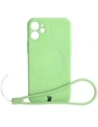 Bizon Case Silicone MagSafe Sq Apple iPhone 12 Mini light green