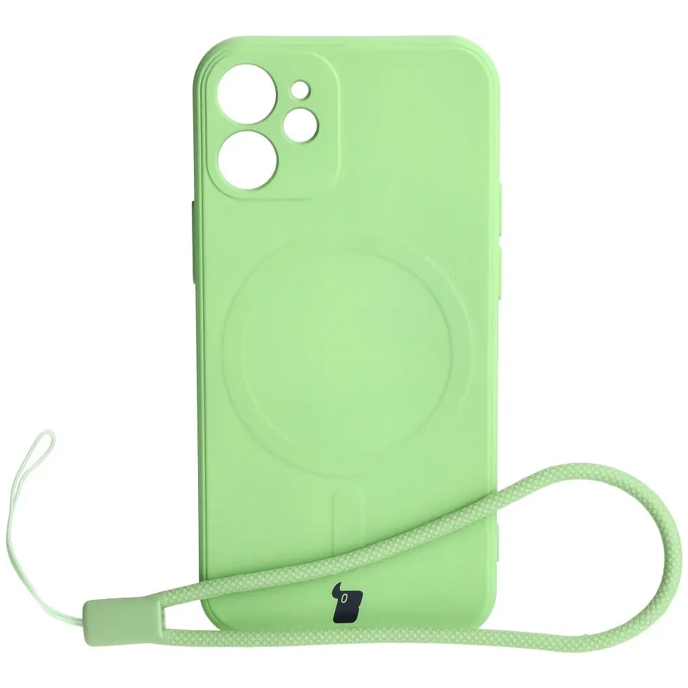 Hurtownia GSM - Bizon Case Silikon MagSafe Sq Apple iPhone 12 Mini hellgrün - BIZ3455 - {ean13} - Hurt