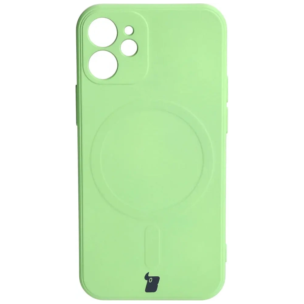 Hurtownia GSM - Bizon Case Silikon MagSafe Sq Apple iPhone 12 Mini hellgrün - BIZ3455 - {ean13} - Hurt