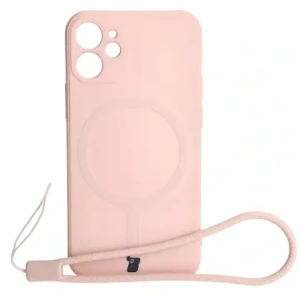 Hurtownia GSM - Bizon Case Silicone MagSafe Sq Apple iPhone 12 Mini világos rózsaszín - BIZ3456 - {ean13} - Hurt