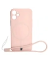 Wholesale Bizon Case Silicone MagSafe Sq Apple iPhone 12 Mini light pink - BIZ3456 - {ean13} - Hurt