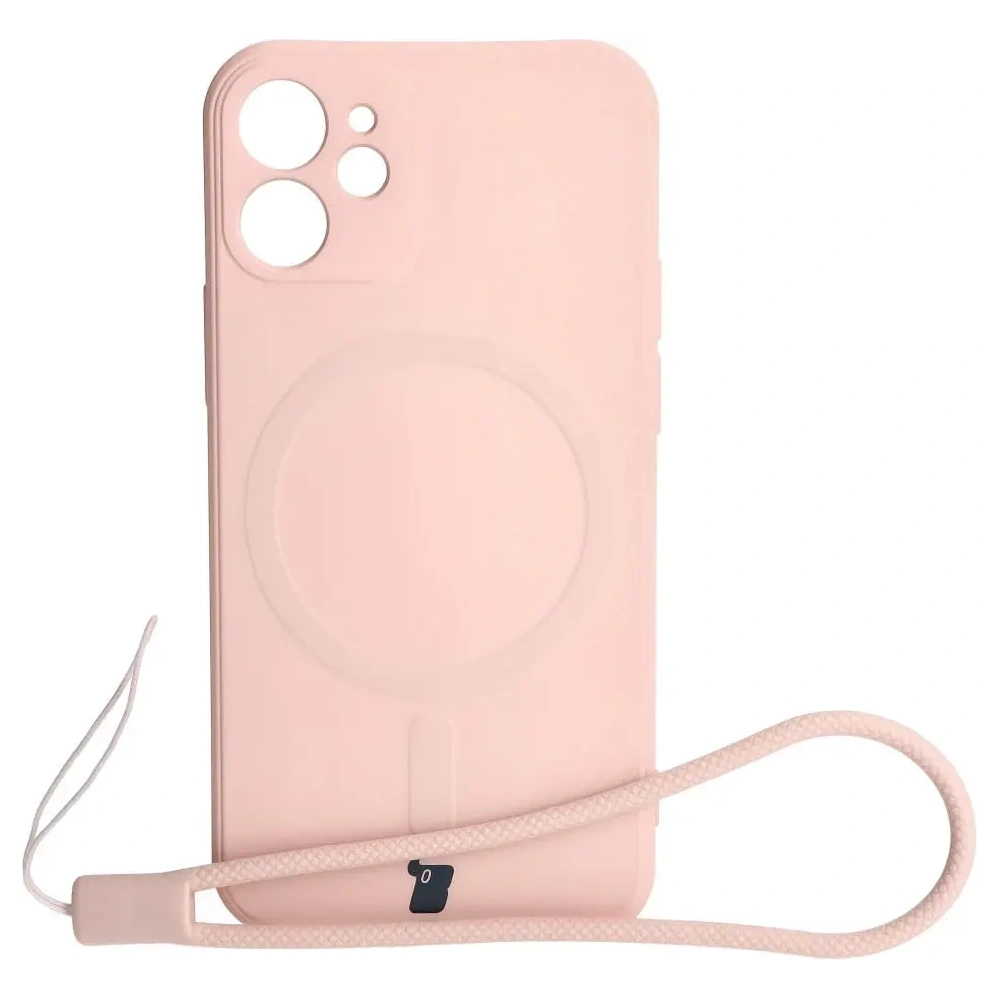 Wholesale Bizon Case Silicone MagSafe Sq Apple iPhone 12 Mini light pink - BIZ3456 - {ean13} - Hurt