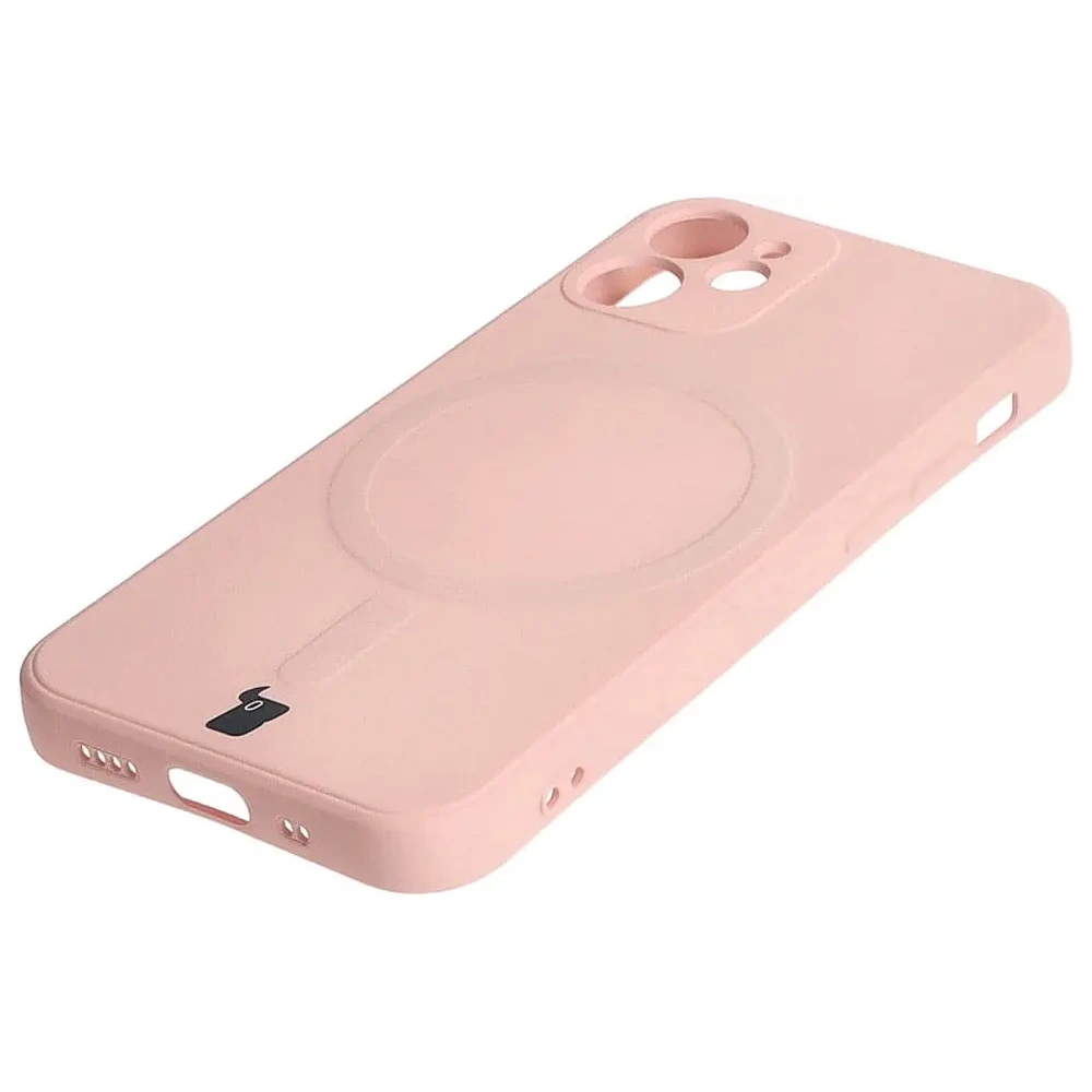 Wholesale Bizon Case Silicone MagSafe Sq Apple iPhone 12 Mini light pink - BIZ3456 - {ean13} - Hurt