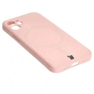 Hurtownia GSM - Bizon Case Silicone MagSafe Sq Apple iPhone 12 Mini roz deschis - BIZ3456 - {ean13} - Hurt