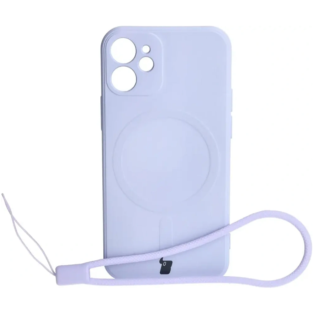 Wholesale Bizon Case Silicone MagSafe Sq Apple iPhone 12 Mini light purple - BIZ3457 - {ean13} - Hurt