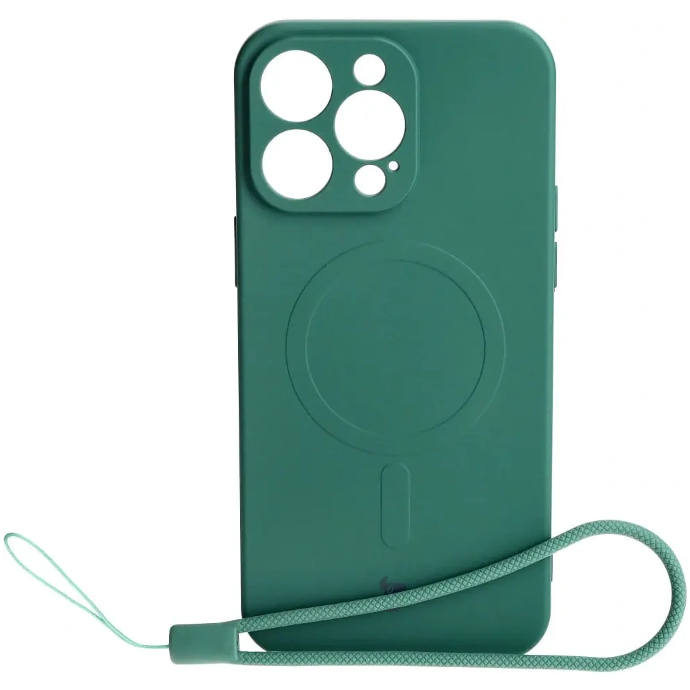 Hurtownia GSM - Bizon Case Silicone Magnetic Apple iPhone 15 Pro Max sötétzöld - BIZ3461 - {ean13} - Hurt