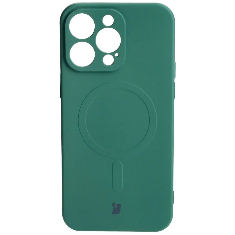 Hurtownia GSM - Bizon Case Silicone Magnetic Apple iPhone 15 Pro Max sötétzöld - BIZ3461 - {ean13} - Hurt