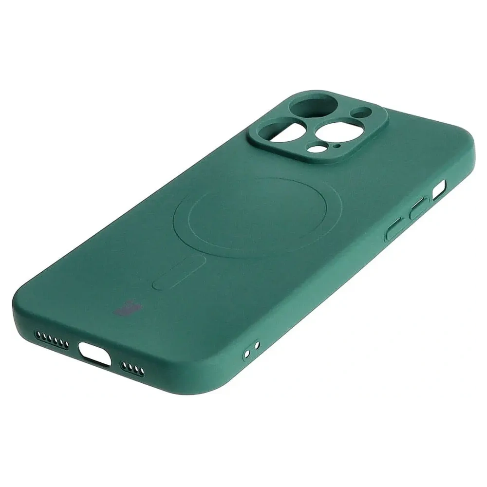 Hurtownia GSM - Caz de silicon Bizon Magnetic Apple iPhone 15 Pro Max verde închis - BIZ3461 - {ean13} - Hurt