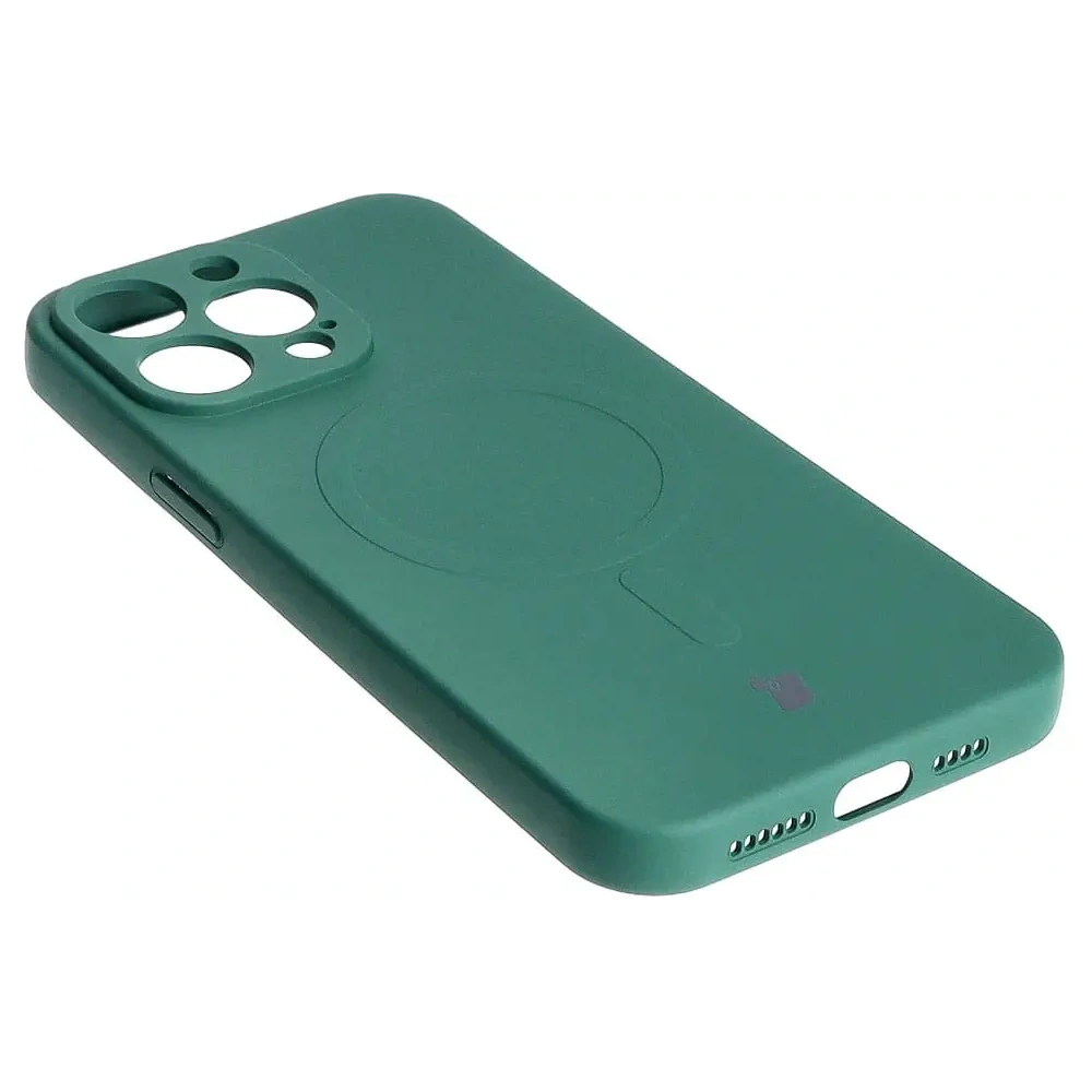 Hurtownia GSM - Bizon Case Silicone Magnetic Apple iPhone 15 Pro Max sötétzöld - BIZ3461 - {ean13} - Hurt