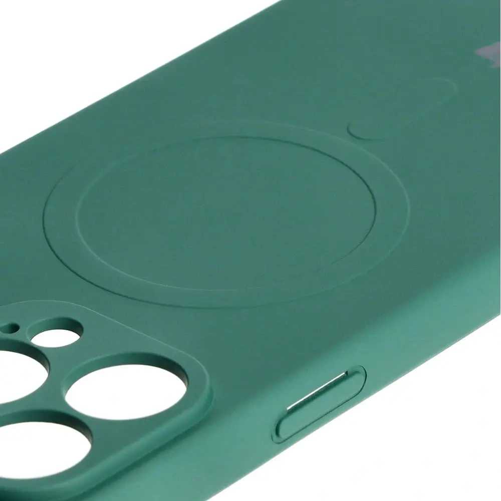 Hurtownia GSM - Bizon Case Silicone Magnetic Apple iPhone 15 Pro Max sötétzöld - BIZ3461 - {ean13} - Hurt
