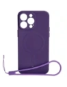 Hurtownia GSM - Bizon Case Silikon Magnetic Apple iPhone 15 Pro Max Pflaume - BIZ3462 - {ean13} - Hurt